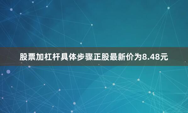 股票加杠杆具体步骤正股最新价为8.48元