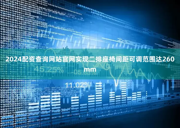 2024配资查询网站官网实现二排座椅间距可调范围达260mm